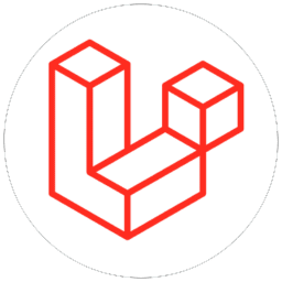 Logo of Laravel, a popular PHP framework used for web application development, displayed in a circular design.