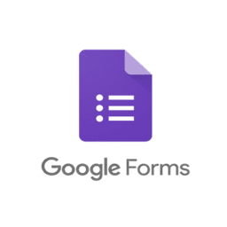 Google Forms logo featuring a purple document with a checklist, representing online survey and form creation tools for data collection and feedback.