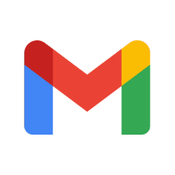 Colorful Gmail logo against a vibrant orange background, representing Google's email service for effective communication and organization.