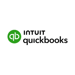 Alt text: Intuit QuickBooks logo, representing accounting software solutions for small businesses, featured on a financial management webpage.