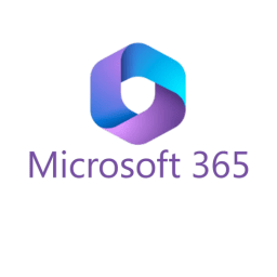 Microsoft 365 logo featuring a modern design with a purple and blue color scheme, representing the productivity and collaboration tools offered by Microsoft for businesses and individuals.