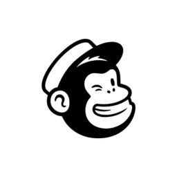 Alt text: Black and white illustration of a cheerful monkey wearing a sailor hat, symbolizing playful branding for a marketing platform.