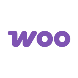 Purple WooCommerce logo on a dark background, representing eCommerce solutions for online stores.